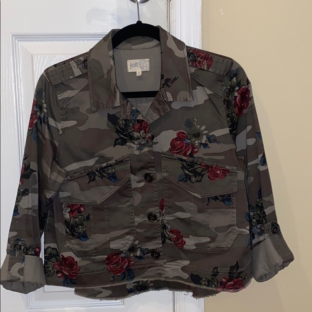Jolt Camo Cropped Jacket